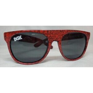 DGK Sunglasses 'Playa' Red Crocodile Pattern Shades